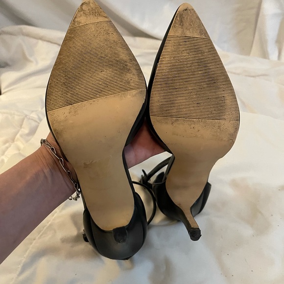 Forever 21 Black Faux Leather Ankle Strap heels - Picture 7 of 11